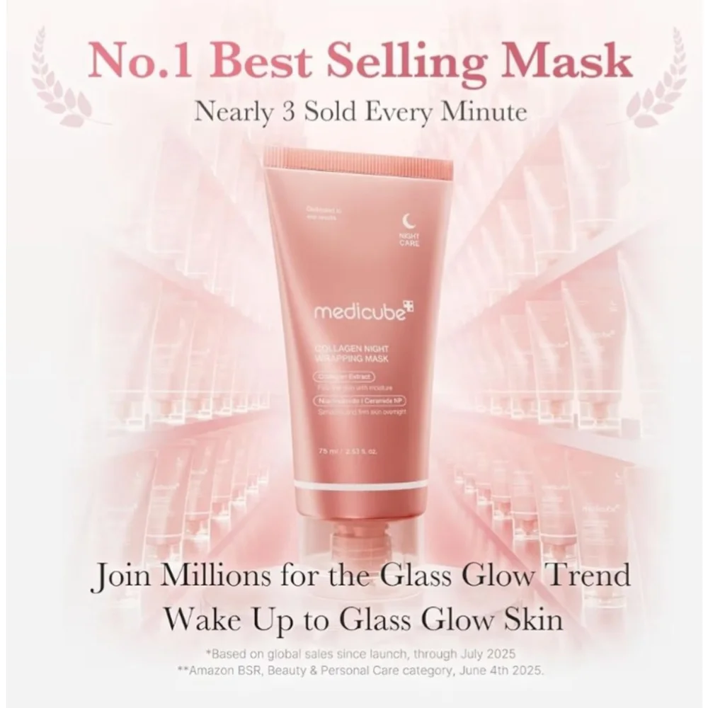 Medicube Wrapping Mask Collagen Overnight Peel Off Facial Mask for Glass Skin